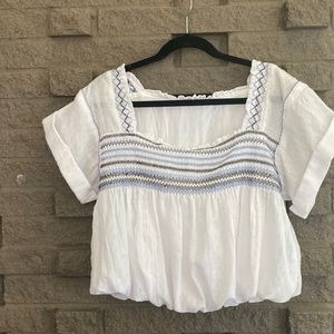 Free people embroidered top